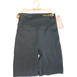 Juicy Couture Womens Seamless Shaping Shorts Black Size M Legging Intimates NWT